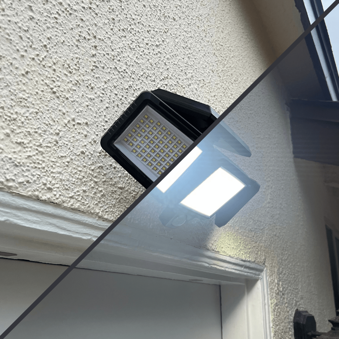 Lumora Zonne-energie Bewegingssensor Licht - 2500 Lumen Buiten Floodlight met Afstandsbediening