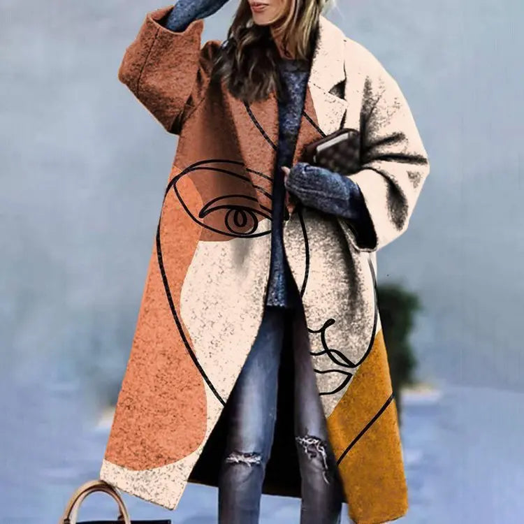 Oversized Lange Jas Dames – Stijlvolle en Comfortabele Mantel