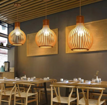 Orb Hanglamp – Organisch Houten Design voor Gezellige Interieurs