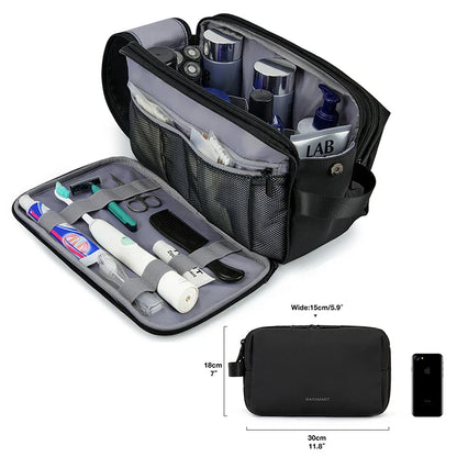 Kosmetixo Waterdichte Kosmetictas voor Dames & Heren | Lichte Toilettas in S/M/L | Reisaccessoires voor Verzorgingsproducten & Make-up | Unisex Reist Organizer
