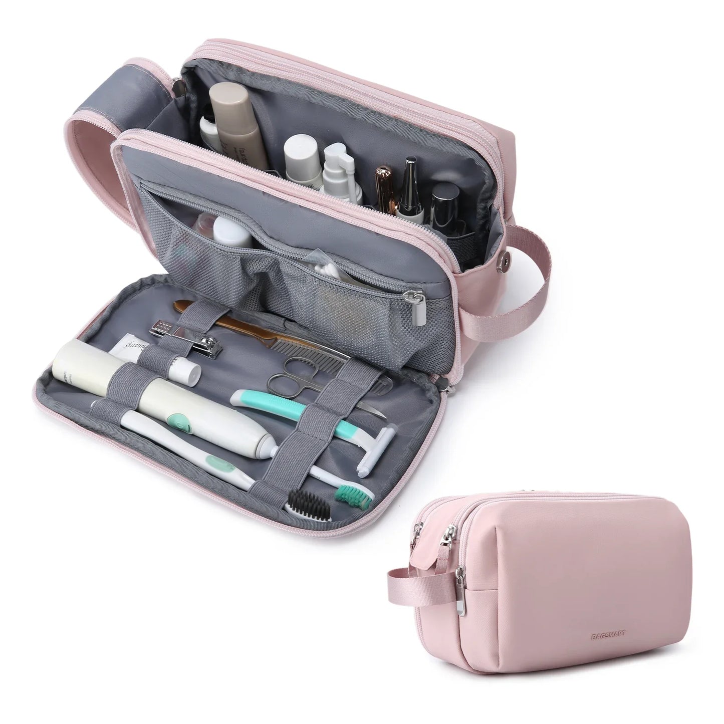 Kosmetixo Waterdichte Kosmetictas voor Dames & Heren | Lichte Toilettas in S/M/L | Reisaccessoires voor Verzorgingsproducten & Make-up | Unisex Reist Organizer