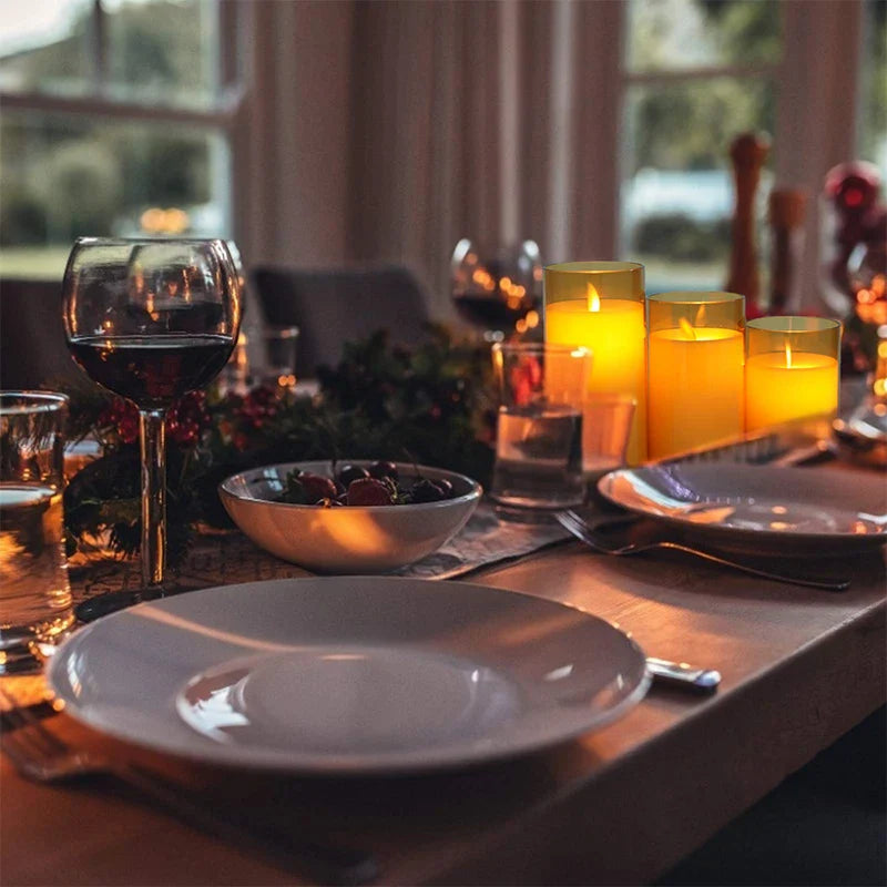 Vlamloze Kaars 3-Delige Set