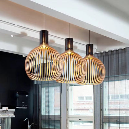 Orb Hanglamp – Organisch Houten Design voor Gezellige Interieurs
