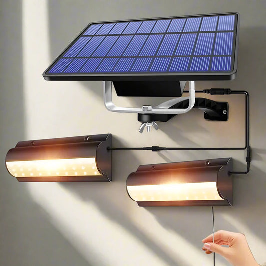Solar Shed Hanglamp - Duurzame LED Lamp met Trekkoordschakelaar