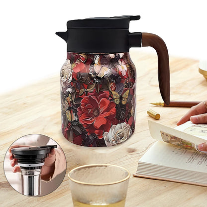 Florale Thermos met Infuser