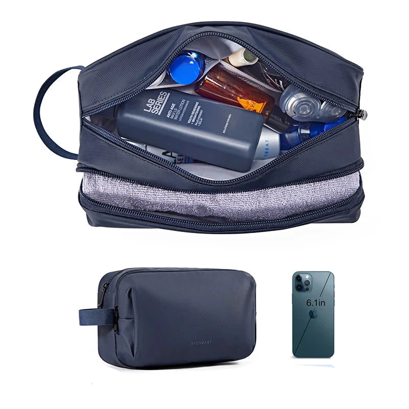 Kosmetixo Waterdichte Kosmetictas voor Dames & Heren | Lichte Toilettas in S/M/L | Reisaccessoires voor Verzorgingsproducten & Make-up | Unisex Reist Organizer