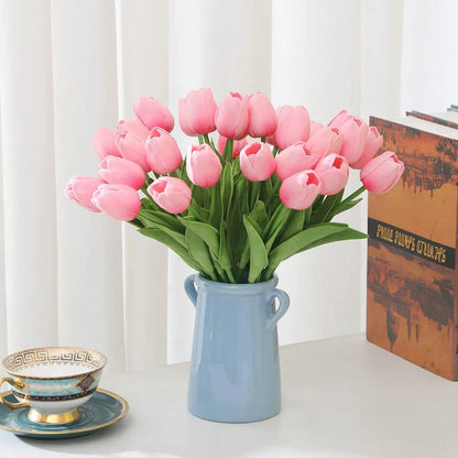 Levendige Tulpen Kunstbloemen Bosje