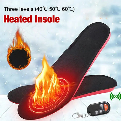 Verwarmbare Inlegzolen WarmStep Pro | Oplaadbaar met afstandsbediening | 3 verwarmingsniveaus | Op maat knipbaar | Elektrische voetwarmers voor winter & buiten
