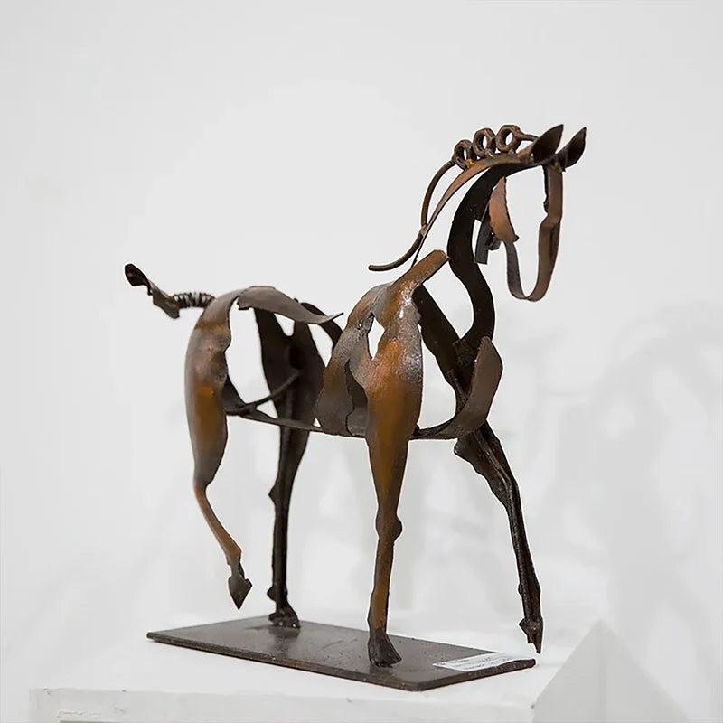 Rustieke Paarden Beeldje Lamp
