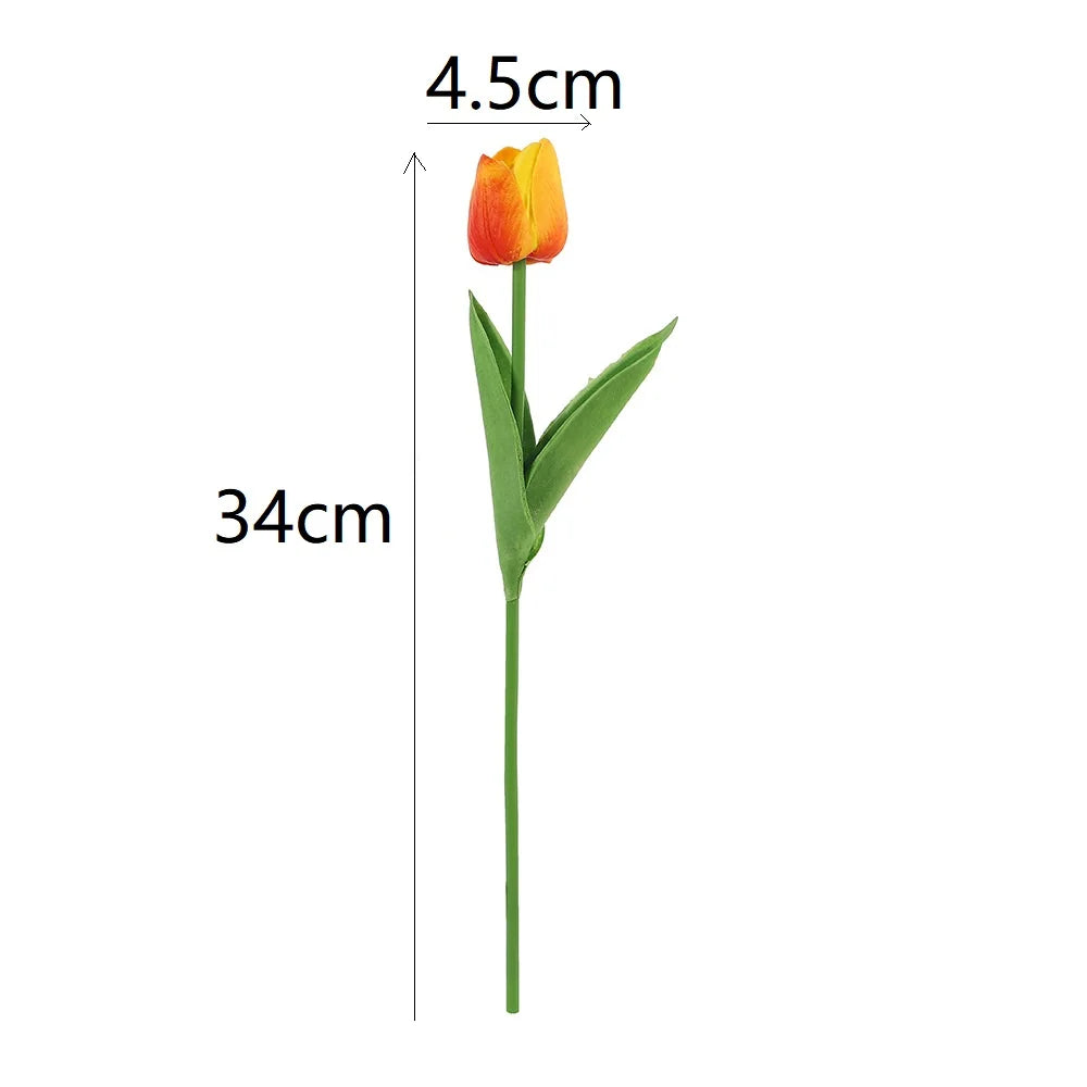 Levendige Tulpen Kunstbloemen Bosje