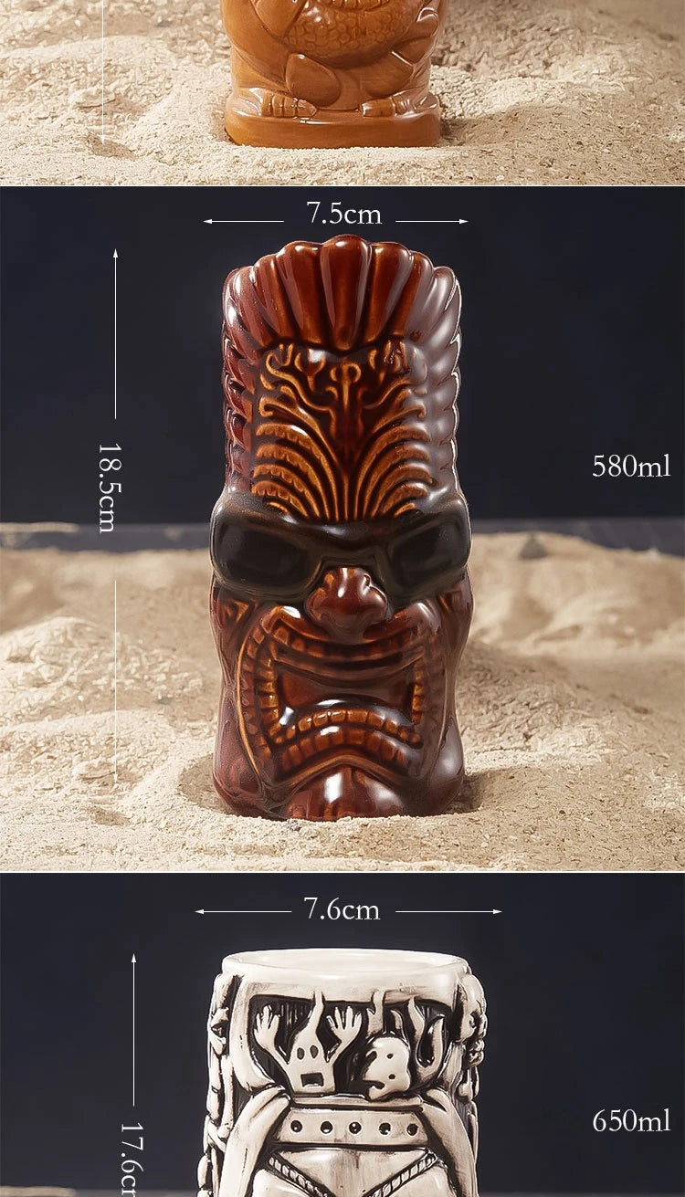 Tiki Cocktail Mok Keramisch