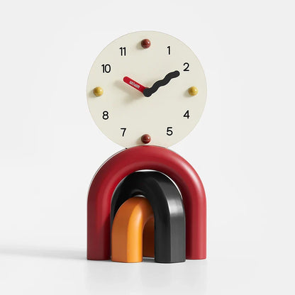Noordse Kunst Boog Ontwerp Tafelklok