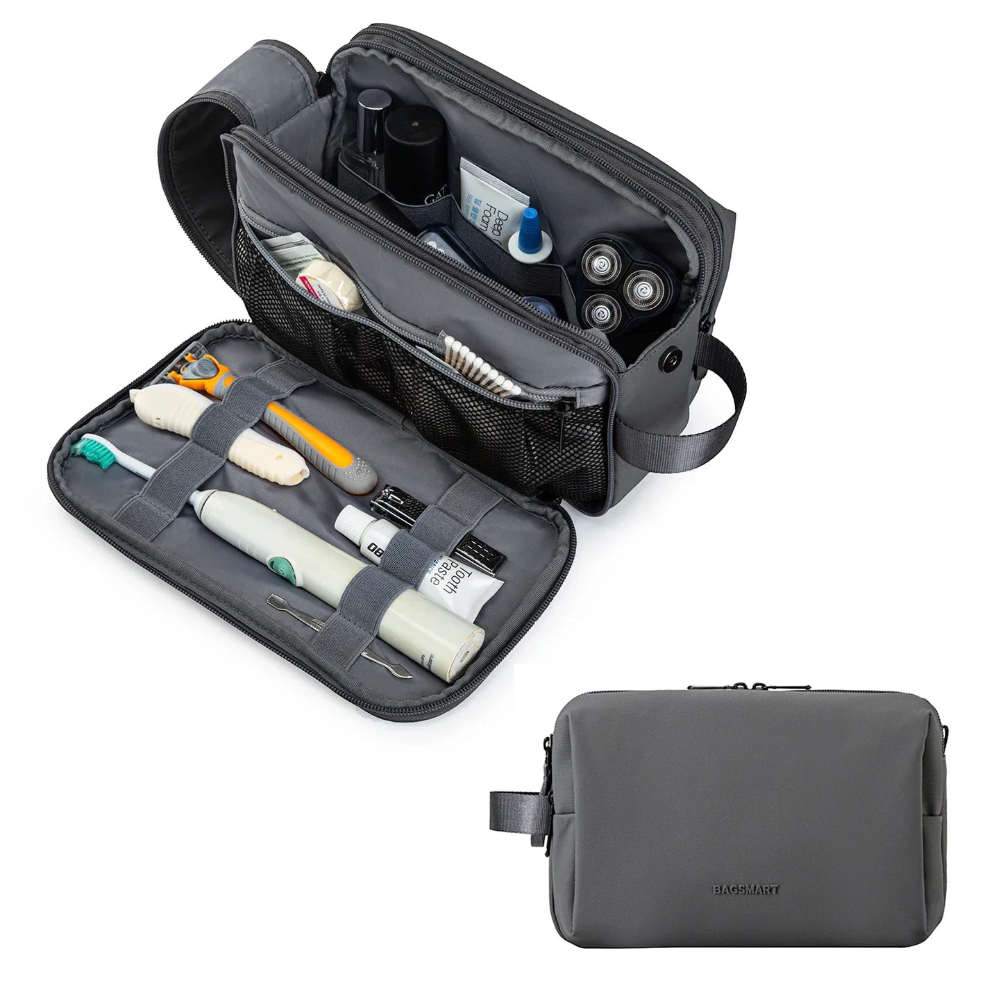 Kosmetixo Waterdichte Kosmetictas voor Dames & Heren | Lichte Toilettas in S/M/L | Reisaccessoires voor Verzorgingsproducten & Make-up | Unisex Reist Organizer