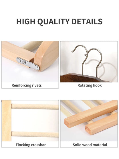 Massief Houten Broekengarderoberek Organizer