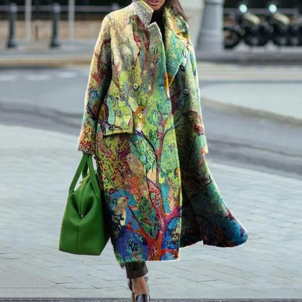 Oversized Lange Jas Dames – Stijlvolle en Comfortabele Mantel