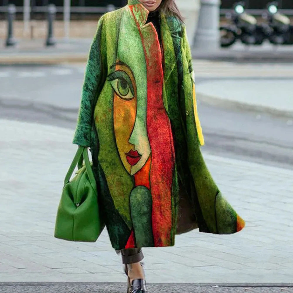 Oversized Lange Jas Dames – Stijlvolle en Comfortabele Mantel