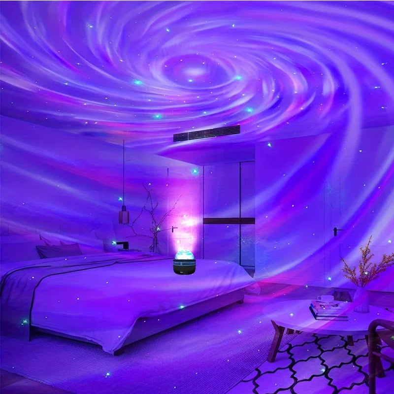 Polariva Noorderlichtprojector | Muzieksynchronisatie & Afstandsbediening | RGB Sfeerverlichting | USB-opladen | 7,8×7,8×8,7 cm