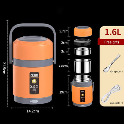 USB Verwarmde Lunchbox Draagbare Voedselverwarmer
