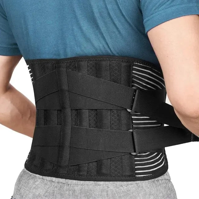 Rugsteungordel OrthoFlexa | 360° Lendensteun met Geheugen-Aluminium & Stalen Veersystemen | Ademend & Onzichtbaar Onder Kleding