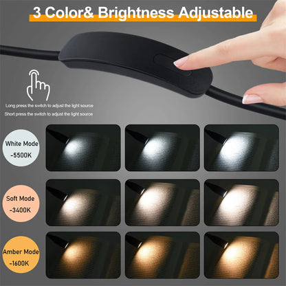 LED Neklamp LumiNeck | Oplaadbaar via USB | 3 Lichtkleuren & Traploos dimbaar | Flexibel & Draagbaar