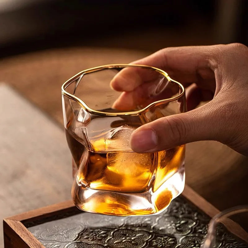 Textured Whiskey Glass 2-Piece Set