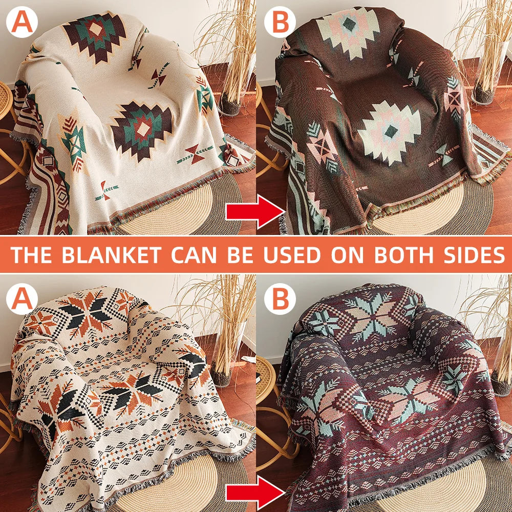 Boho Dekentje met Franjes