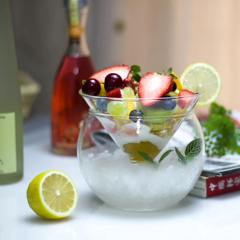 Elegante Martini Cocktailglazen en Kaviaarset barset