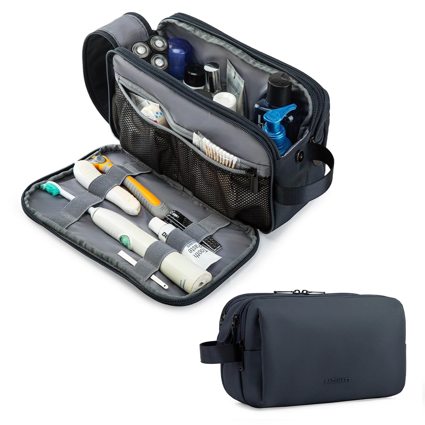 Kosmetixo Waterdichte Kosmetictas voor Dames & Heren | Lichte Toilettas in S/M/L | Reisaccessoires voor Verzorgingsproducten & Make-up | Unisex Reist Organizer