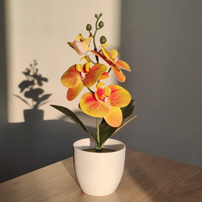 Realistische Vlinderorchidee Bonsai voor Tafel