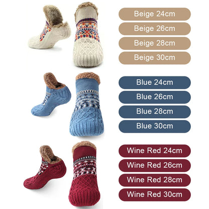 Nordhütte | Thermo-Huis Sokken Winter | Antislip Knuffelsokken voor Dames & Heren | Dikke voering & extra warm | Zachte Antislip Bed Sokken voor Thuis & Kerstmis