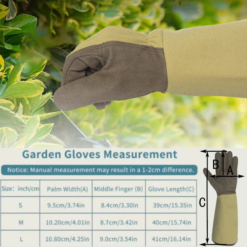 Tuinhandschoenen FLORAHAND | Doornbestendig & Ademend | Lange Rozenhandschoenen voor Dames | 1 Paar