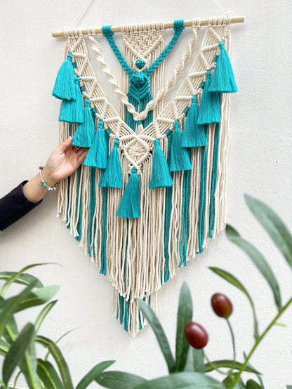 Grote Boho Wandtapijt Macramé