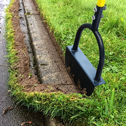 EdgeMaster Graskantensnijder | Halve Maan Ontwerp met Golfrand | Handgereedschap voor Schone Grasranden & Perken