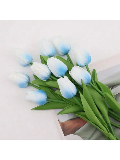 Levendige Tulpen Kunstbloemen Bosje