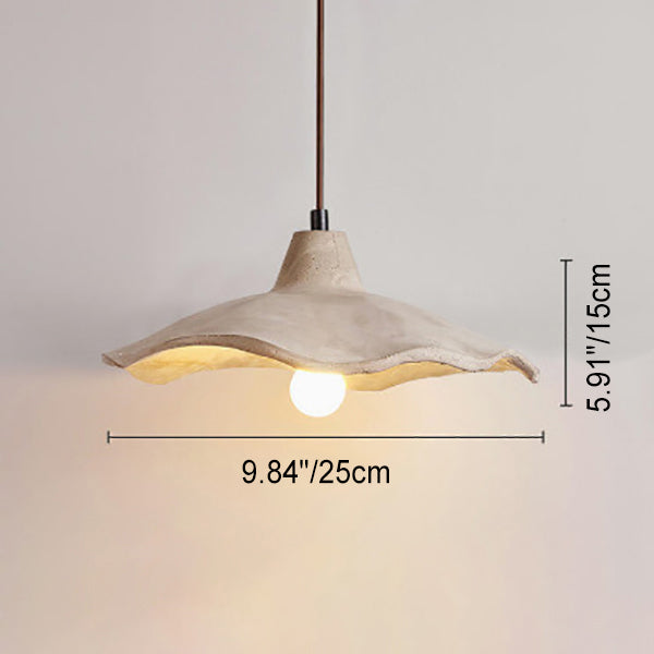 Japanse Vintage Bloemvorm Lampenkap Cement Licht Eiland Licht Kroonluchter