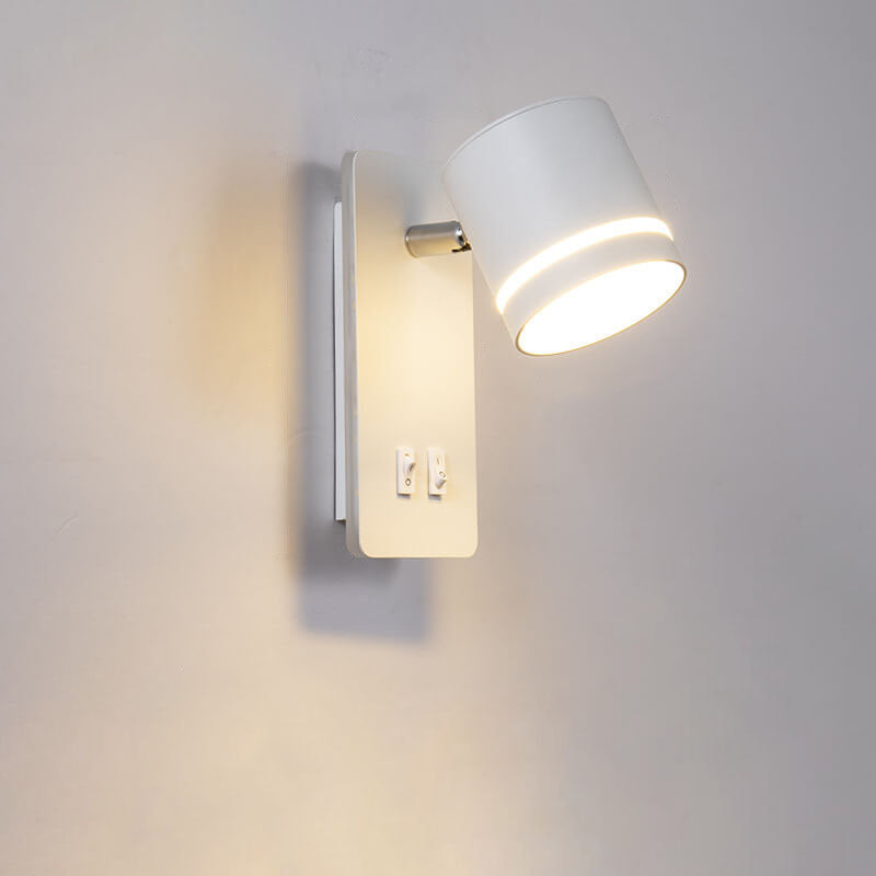 Nordic Minimalistische Vierkante Spotlight Rotatable LED Lees Wandlamp