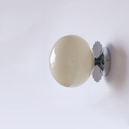Moderne Vintage Minimalistische IJzer Glas Ronde Kop 1-Licht Wandlamp