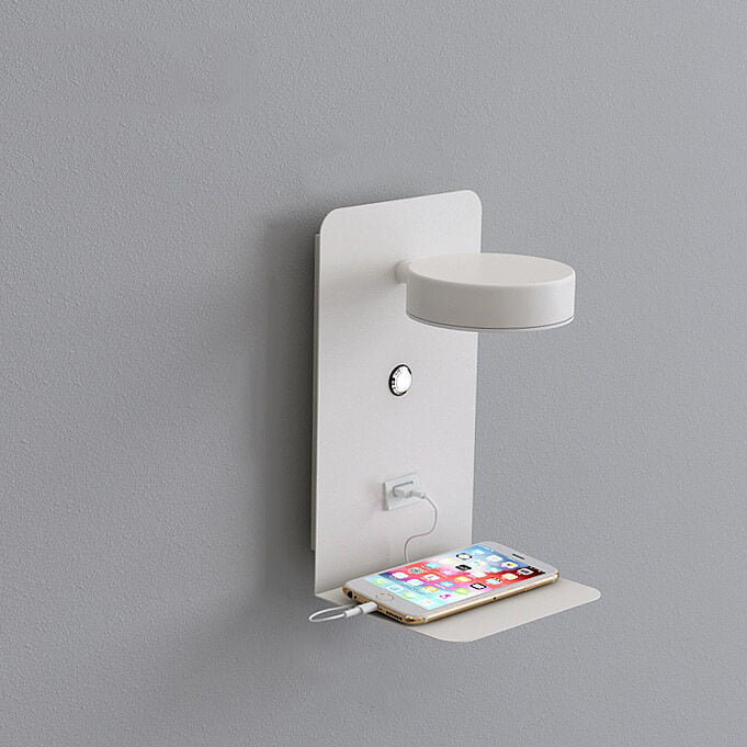 Moderne IJzeren Vierkante LED USB Oplaadbare Wandlamp