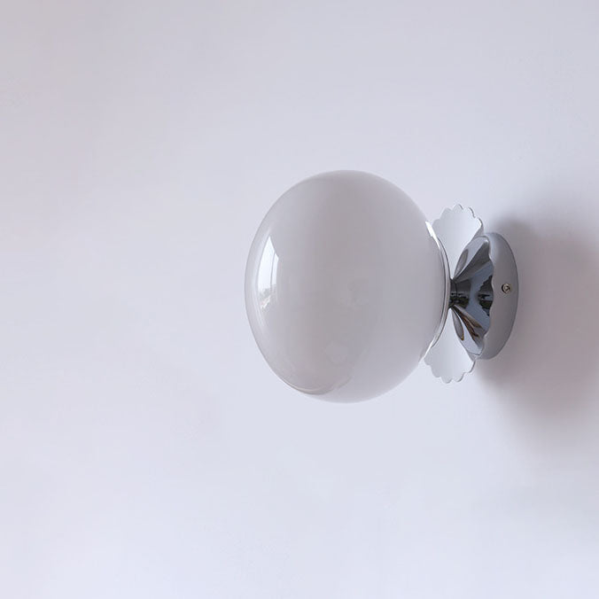 Moderne Vintage Minimalistische IJzer Glas Ronde Kop 1-Licht Wandlamp