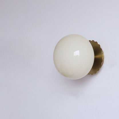Moderne Vintage Minimalistische IJzer Glas Ronde Kop 1-Licht Wandlamp