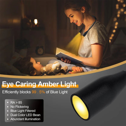 LED Neklamp LumiNeck | Oplaadbaar via USB | 3 Lichtkleuren & Traploos dimbaar | Flexibel & Draagbaar