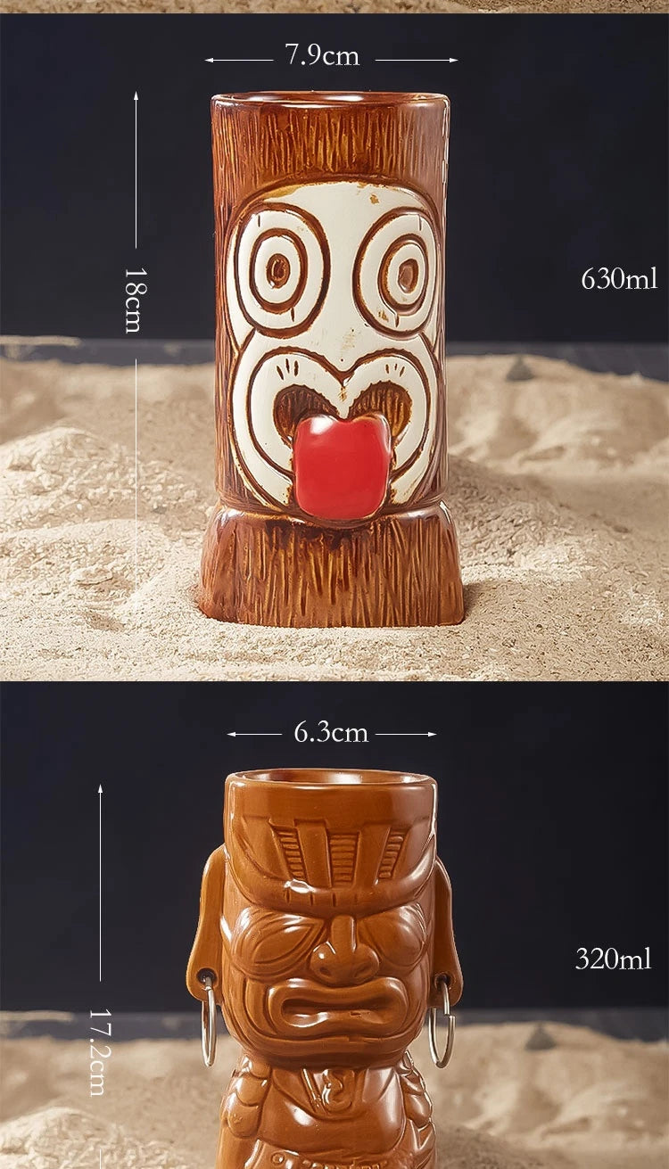 Tiki Cocktail Mok Keramisch