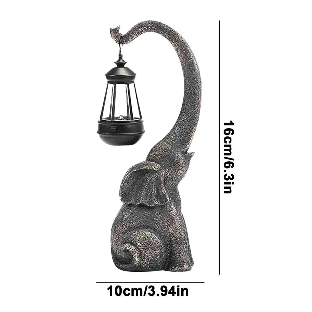 Retro Olifant Tuinlamp