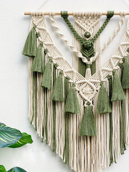 Grote Boho Wandtapijt Macramé