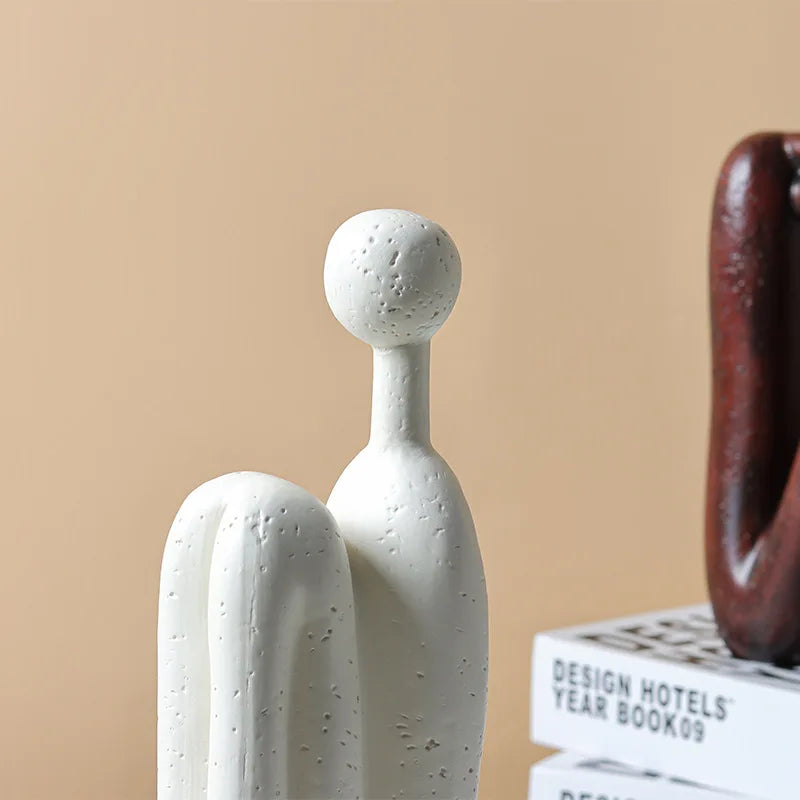 Abstracte Boekensteun Sculpturen Keramische Boekensteunen Handwerk