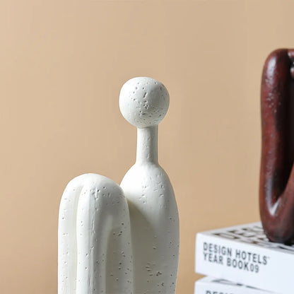 Abstracte Boekensteun Sculpturen Keramische Boekensteunen Handwerk