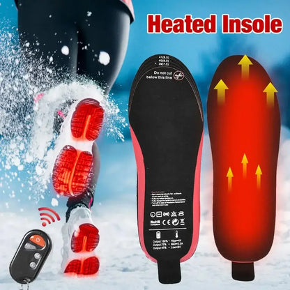Verwarmbare Inlegzolen WarmStep Pro | Oplaadbaar met afstandsbediening | 3 verwarmingsniveaus | Op maat knipbaar | Elektrische voetwarmers voor winter & buiten