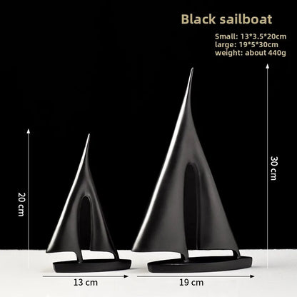 Maritieme Veerboot Zeilboot Sculptuur