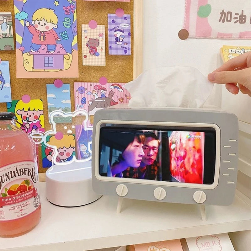 Leuke Kawaii Tv Tissue Box