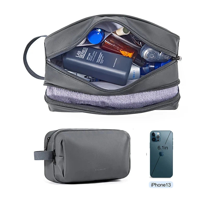 Kosmetixo Waterdichte Kosmetictas voor Dames & Heren | Lichte Toilettas in S/M/L | Reisaccessoires voor Verzorgingsproducten & Make-up | Unisex Reist Organizer